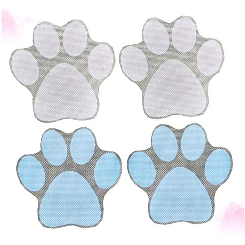 Cabilock 4 Piezas Pegatinas Antideslizantes bañera Antideslizante Pegatinas Slip bañera para Perros empuñadura de baño Pegatinas calcomanías para bañeras Blue Color Aleatorio