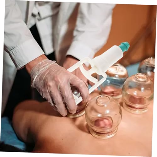 2 unidades de herramientas manuales de ventosa para terapia de ventosas, bomba manual para experiencia cómoda, accesorios duraderos para ventosas, rutina versátil miniatura 6
