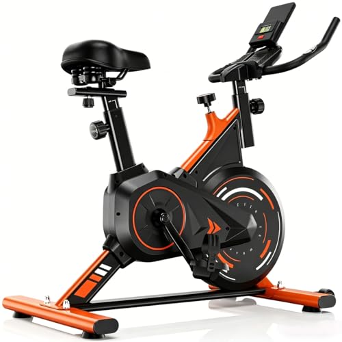 Dskeuzeew Vélo d'Appartement avec Capteur de Pouls, Frein d'Urgence et