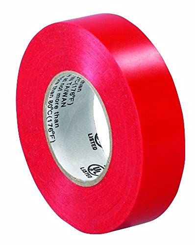 Image of Aviditi Red Electrical Tape, 3 /4 Inch x 20 Yards, UL Listed, Vinyl Tape to Repair, Splice and Bundle for All Electrical and Wiring Projects (10 Rolls)