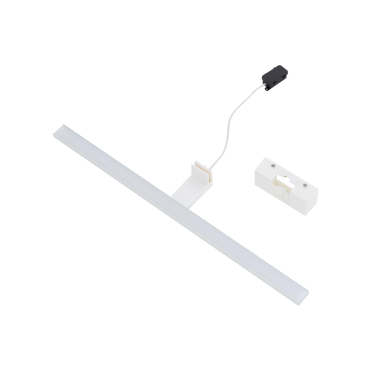 Licht-Erlebnisse LED Spiegelleuchte Badezimmer IP44 Weiß B: 60 cm länglich 4000 K 950 lm neutralweiß hell Aluminium Modern Wandleuchte Bad