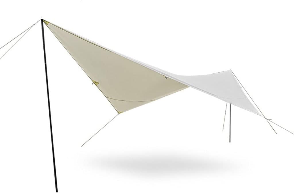 Tent Tarp Camping Tarp Outdoor Camping Fly Tent Hammock Shelter for Outdoor Hiking Picnic Beach Tent Tarp (Color : White, Size : 628 * 416cm)