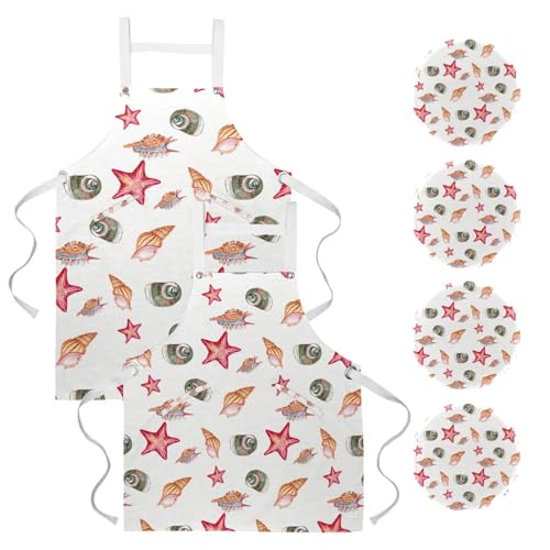 Tablier de serveuse en cuisine et bistrot lot de 2 avec broches ajustables