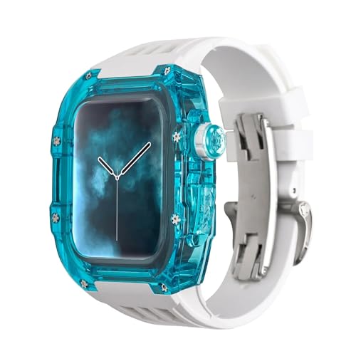 Bracelet en caoutchouc transparent haut de gamme et boucle papillon robuste pour boitier 9 8 7