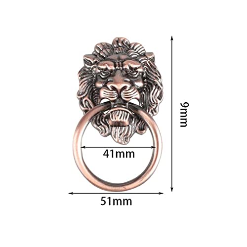 Rabsev Decorative Door Knocker Animal Head Door Retro Lion Head Door Knocker Copper Handle Handle Buckle Door Knocker Door Accessories (Color : 8, Size : One Size) #TOP3