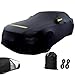 Autoabdeckung Winter Vollgarage Auto Abdeckplane Staubdicht Wasserdicht Autohülle Autoplane Schwarz Car Cover Sedan Autohülle für 420-530 (530×200×150cm)