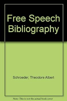 Hardcover Free Speech Bibliography Book