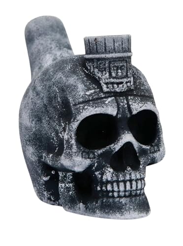 Rujevia Authentische Aztec Death Whistle Todespfeife mit Kordelzugbeutel