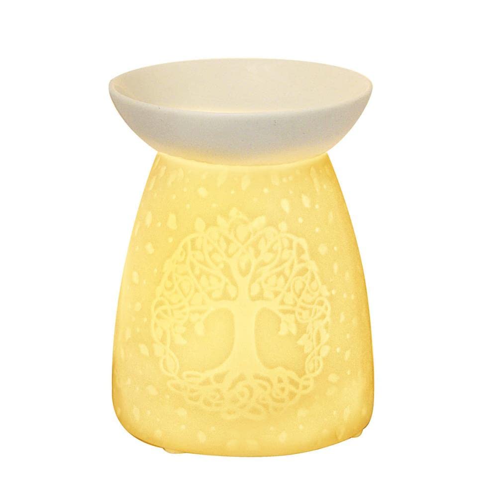 Wax Melt Oil Burner Tealight Holder Diffuser Ornament Aromatherapy Gift (Tree Of Life)