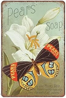 DAIERCY Funny Vintage Sign Otter & Co. Bath Soap Wash Your Paws Otter Bathroom Decor Toilet Metal Tin Signs for Kitchen Garden Garage Bathroom Wall Decor 140X200 mm