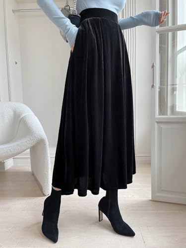 Trend Women's Summer Basic Skirt High Waist Slant Pocket Skirt For Beach3