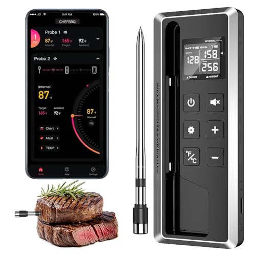 Image of Wireless Meat Thermometer with Smart APP Control