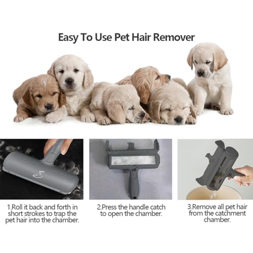 Image of Sirius Reusable Multi-Surface Pet Hair Remover & Lint Roller - an Effective Tool for Removing Dog and Cat Hair from Furniture, Couch, Clothing, Bedding, and Carpet