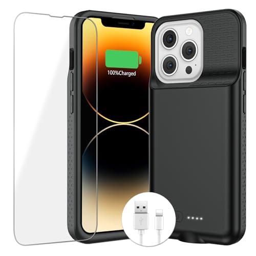 Funda de carga de iPhone de 8000 mAh BOPPS con protección 360 y batería extendida