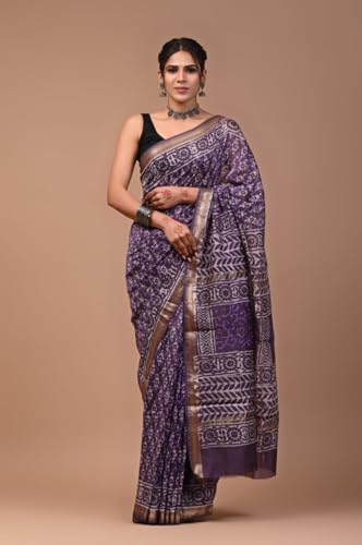 Eddika purple maheshwari silk saree – image 2