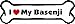 Imagine This Bone Car Magnet, I Love My Basenji, 2-Inch by 7-Inch
