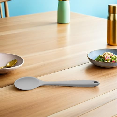 Cuillères de service en silicone anti-rayures pour grands bols de ramen