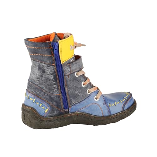 TMA EYES Women's Leather Casual Ankle Boots Fashion Non-slip With Side Zipper Design2