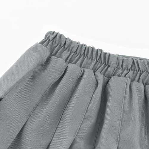 Image of Girls Pleated Skirts Built in Shorts Little Kid Athletic Flowy Skorts Skirts Toddler Girls Tennis Skorts for Girl 3-14 Years