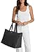 Michael Kors Jet Set Travel Large Packable Tote Bag, Silver-Tone Hardware/Black