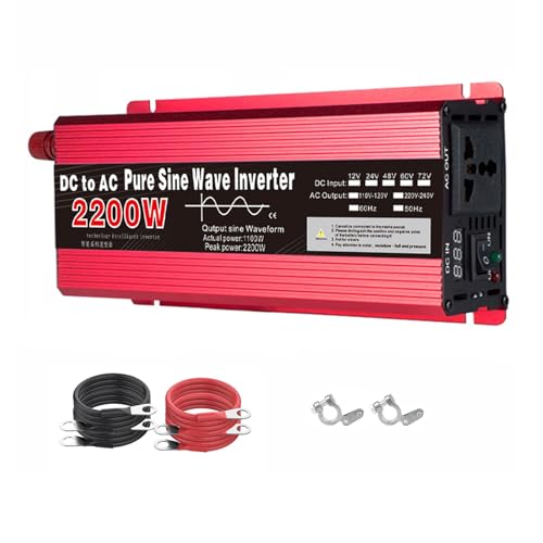 2200W gp[Co[^[ 12V/24V/48V/60V DCAC 110V/220V ԗpp[Co[^[ LEDfBXvCt ԁLvp,12v to 110v