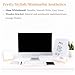 iNenya Glass White Board with Stand,Magnetic Mini Dry Erase Board for Desk,Small Desktop Whiteboard with Solid Wood Bracket