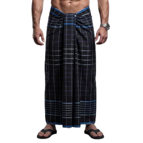 Image of Men's Cotton Lungi | Soft Breathable Wrap Around Lungi | Comfortable Daily & Home Wear for Men