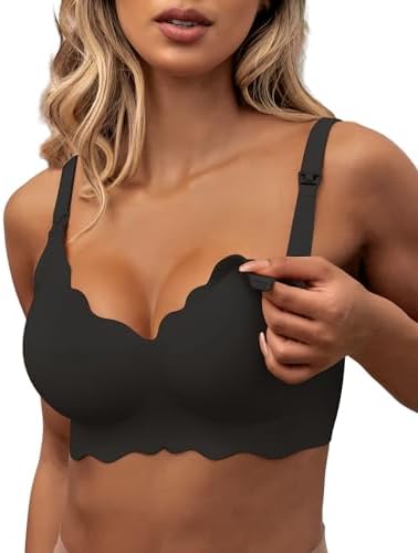 As Fairy Still-BHS zum Stillen Kabelloser Nahtloser Schwangerschafts-BH | Komfort Stillen Schlaf Bralette für Frauen，Ohne Bügel Still BH für Damen, Praktischer Zugang