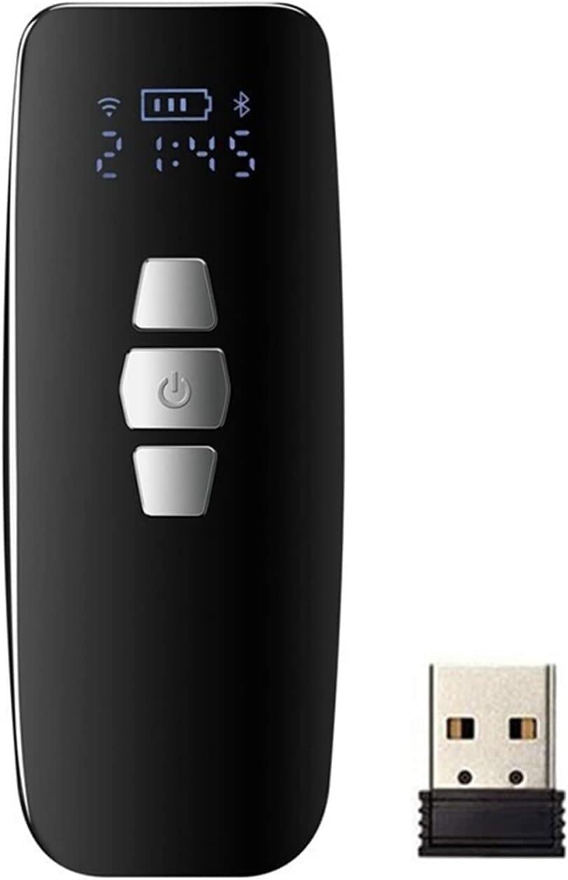 Mini przenośny skaner Bluetooth 1D 2D bezprzewodowy skaner kodów kreskowych ze zamiatarką do przechowywania ekranu