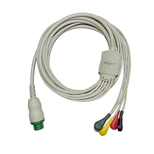 5 Lead ECG Cable Compatible with L&T 12 Pin Snap type-picture-18