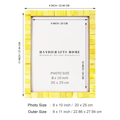 Handicrafts Home 8x10 Picture Frames, Vintage Style Wall Hanging & Desk Decor - Image 2