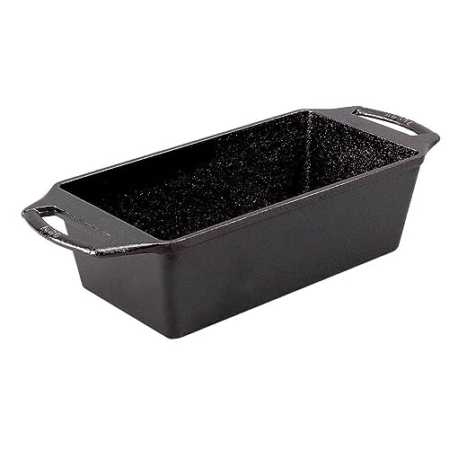 Lodge Cast Iron Loaf Pan 8.5×4.5 Inch, Black