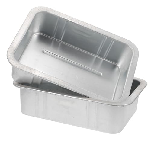 LOORGVEL Vaschetta in Acciaio Resistente per Raccolta Olio, Vaschetta per Cambio Veicoli e Auto, Set da 2 Pezzi per Manutenzione e Pulizia Auto Professionale