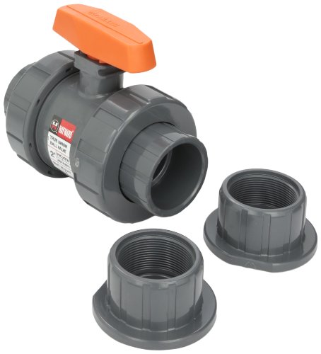 Hayward TB1200ST 2-Inch PVC TB Series Ball Valve with Viton Seals and Socket/Threaded End Connection