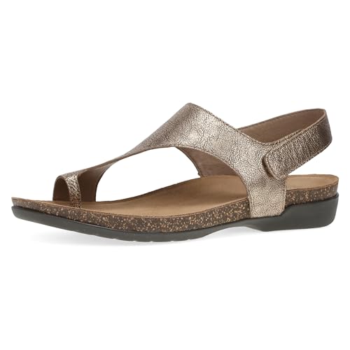 Image of Dansko Reece Sandal for Women - Memory Foam and Cork Footbed for Comfort and Arch Support - Lightweight Rubber Outsole for Long-Lasting Wear with Hook & Loop Strap