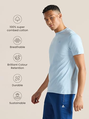 Image of Clans & Hans Men's Regular Fit T-Shirt - Super Combed Cotton, Solid Plain T-Shirts for Men, Round Neck, Stylish, Half Sleeve, Mens t Shirt - Combo Pack of 3
