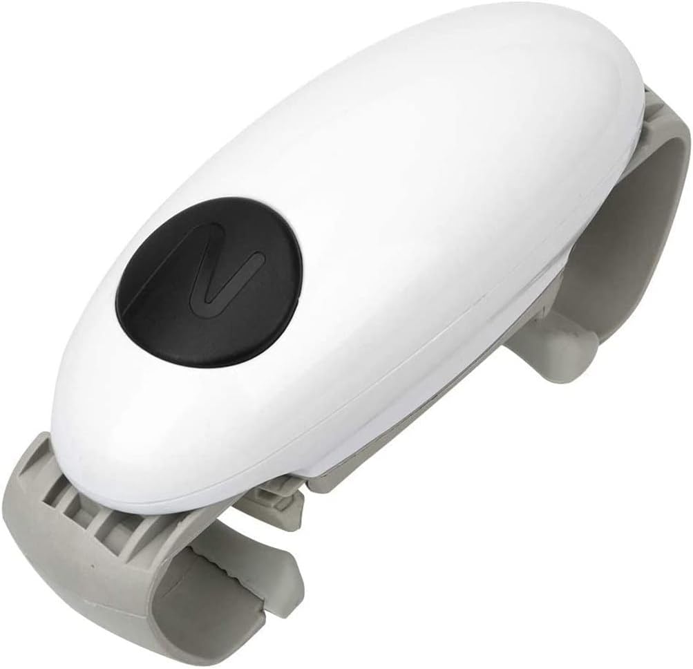 Electric Can Opener, Automatic Tin Opener Perfect for Any Hard to Open Jar or Bottle, Handsfree, One Touch,Black