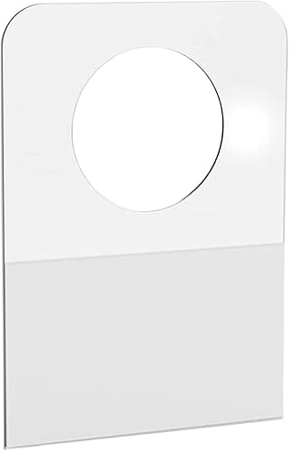 Pestañas autoadhesivas para colgar de 78 pulgadas x 1-14 pulgadas con agujero redondo, gancho para colgar etiquetas colgantes de plástico