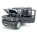 1:24 Scale 2021 Jimny SUV Model Toy Car Metal Diecast Toy Vehicle, Doors Open, Light Sound, Pull Back, Toys for Boys Kids Gifts, Men Collection, Home Office Décor, Black