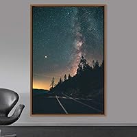 Framed Canvas Wall Art Beautiful Landscape Canvas Prints Home Artwork Decoration for Living Room,Bedroom - 16x24 inches