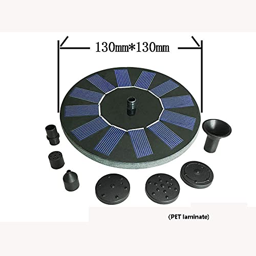 Bomba de fuente solar circular flotante con batería y accesorios 3