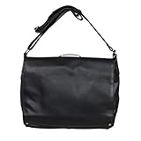 Kenneth Cole Reaction Pebbled Faux Leather Flapover 15' Laptop Messenger Bag, Black, Medium
