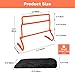 Lineslife Adjustable Agility Hurdles,4 Height Speed Training Hurdles, Portable Speed Training Equipment with Carry Bag for for Athletes,Kids,Soccer,Basketball,12 pcs