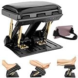 Adjustable Foot Rest Under Desk, Ergonomic Foot Support Desk Leg Rest with Height Levels, Posture Support Footrest, Circulation Foot Platform, Foldable Leg Elevation Stool for Home Office Comfort