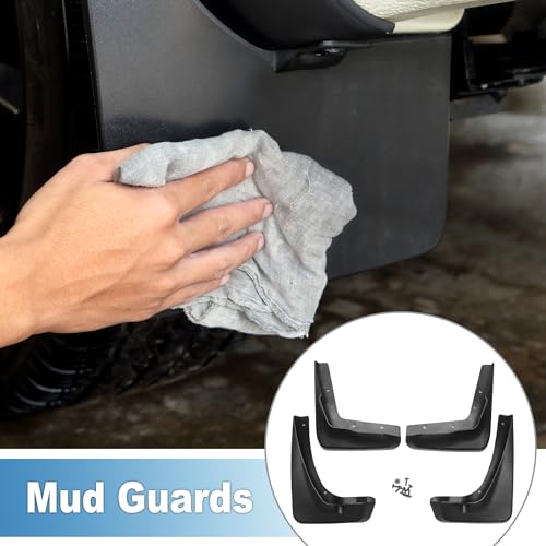 Image of Mud Flap Splash Guard with Mount Accessories Front & Rear Side Mud Guard for Chrysler 300 2013-2017 (Set of 4), Black