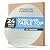 STONELITE FURNITURE Glass Table Top 24" Round - 1/2" Inch Thick Tempered Glass - 21 Pounds - Thick Flat Polish Edge Tempered - Circular Table Top with Rounded Edge - Glass to Put On Top of Table