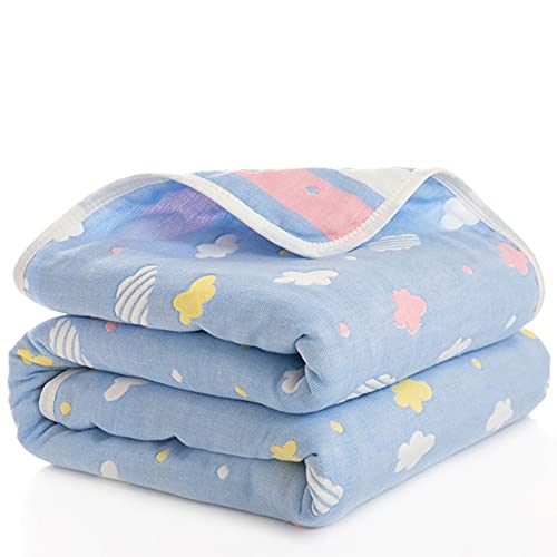 ベビーケット 赤ちゃん ガーゼケット ベビーバスタオル ベビー 綿100% 通気性 柔らかく 天然綿 吸水性 肌に優しい 静電気防止 ベビー用品 ふわふわ コットン 新生児に 出産祝い 多用 150*200cm 子供用 昼寝ケット ソファーケット 四季通用
