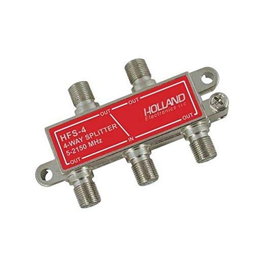 4-Way HD RF Cable TV 2150 Mhz Splitter - Thumbnail 3
