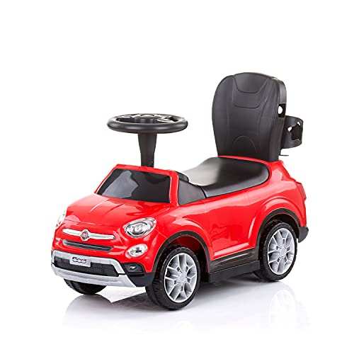 Chipolino Rutschauto FIAT 500X Musik Zwei Becherhalter, Stauraum unter dem Sitz, Farben:rot – Bild 7