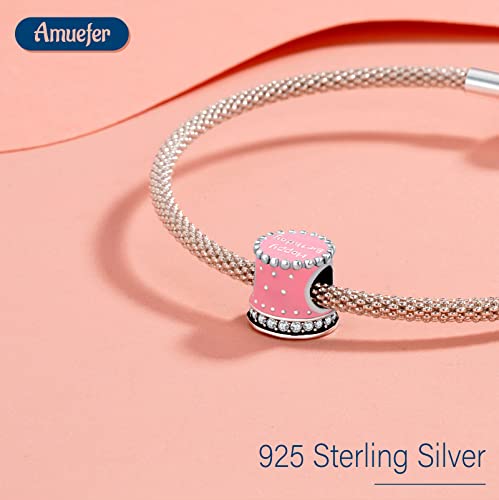 Image of Mothers Day Birthday Number Love Family Friendship Graduation Auntie Grandma Dad Mom Charms for Pandora Bracelets Necklaces, Gifts Women, for Anniversary Valentines Christmas